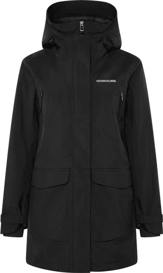 Didriksons felia wns parka dames outdoorjas - black