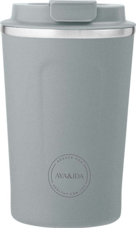 Aya ida aya ida - cup2go - termokandekop - kaffekop - kaffe to go - rejsekop - tag med - 380ml - mintgrøn
