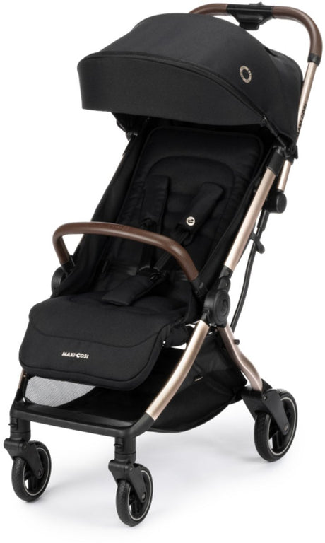 Maxi-cosi eva3 wandelwagen - essential black champagne - 0 - 4 jaar, 0 - 22 kg - lichtgewicht compact