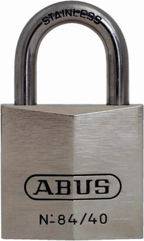 Abus hængelås krom - 28,5 mm - messing rustfrit stål beslag (pakket i blisterpakning)