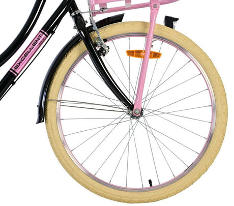 Volare Excellent børnecykel - piger - 24 tommer - sort - 3 gear