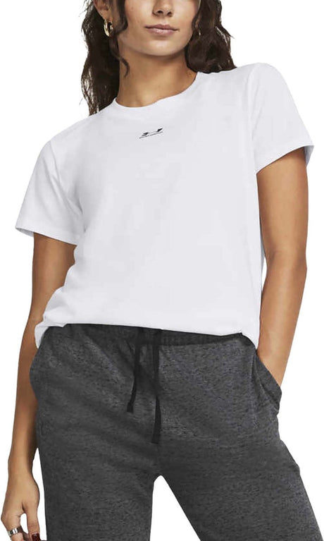 Under armour ua rival core ss-wht sportstrøje til kvinder - hvid - sort