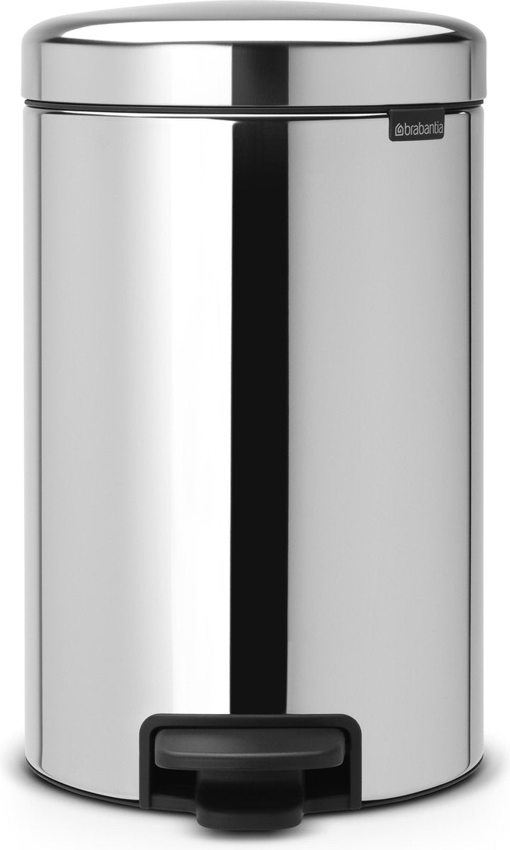 Brabantia newicon affaldsspand - 12 liter - strålende stål - med indvendig metalspand