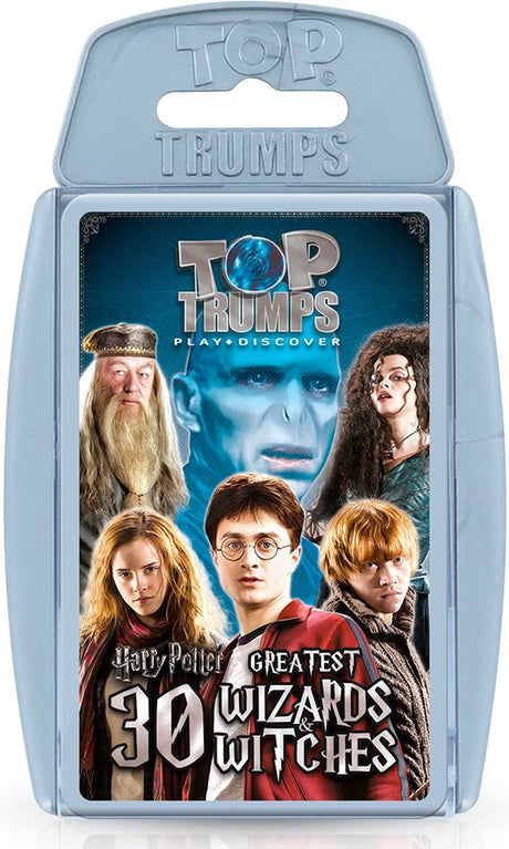 Vindertræk harry potter - kortspil - 30 største hekse og troldmænd top trumfer - engelsk