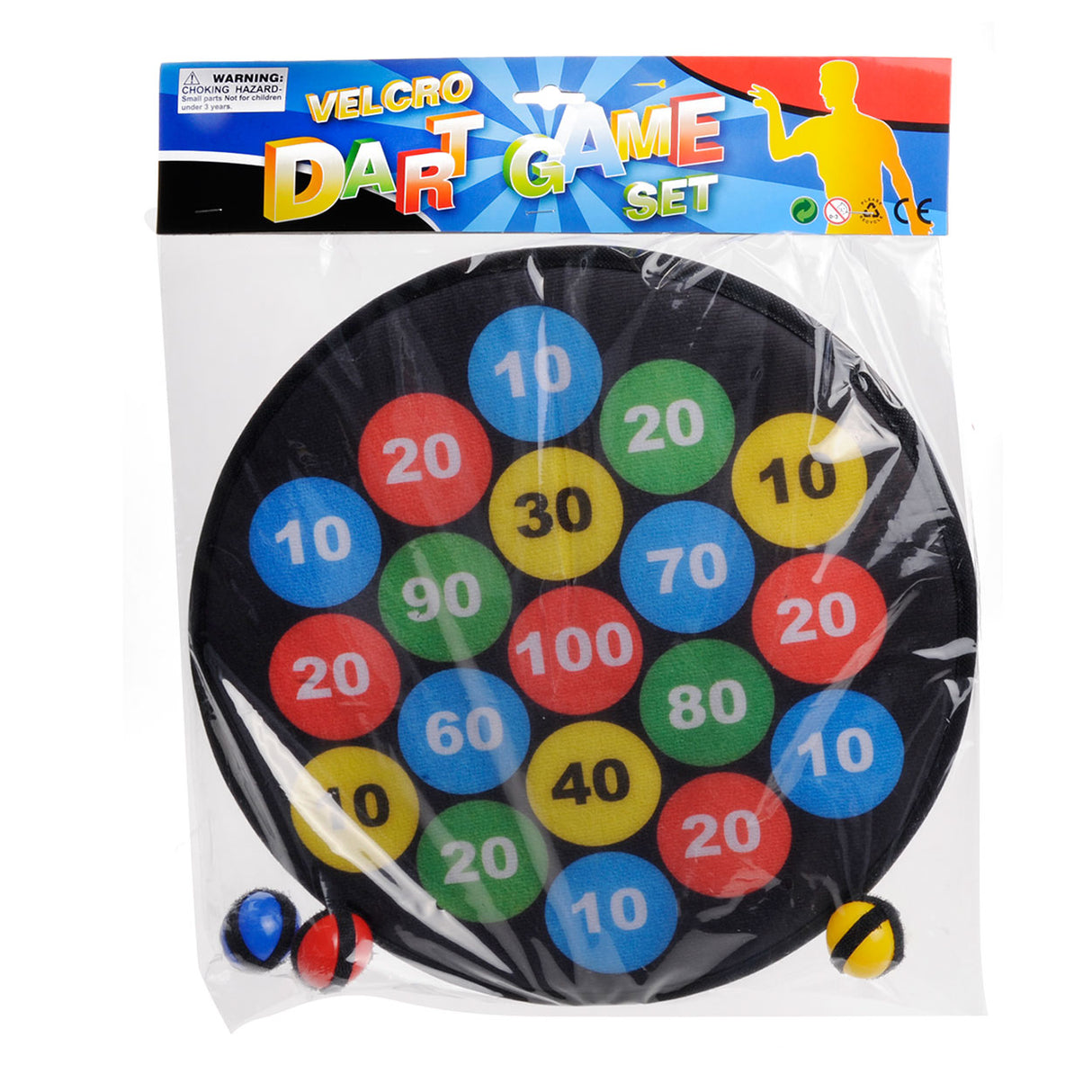 Lobbes dartskive med velcro