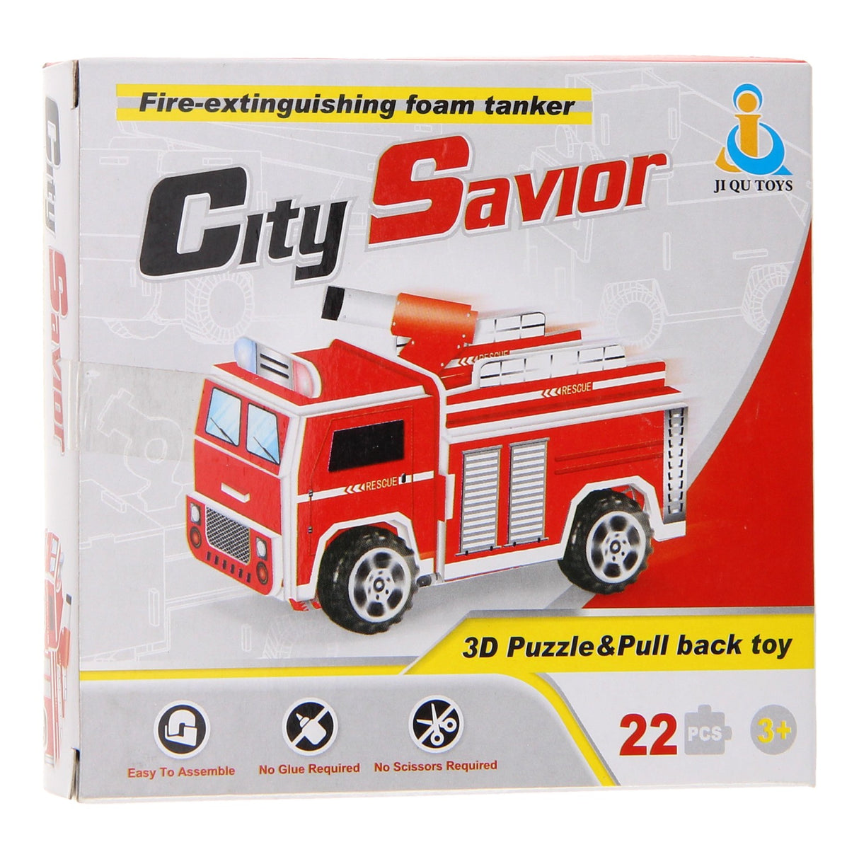 3d puslespil brandbil 22 stk.