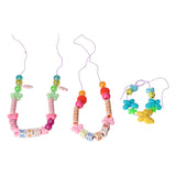 Farvet perlesæt, 17 stk.
