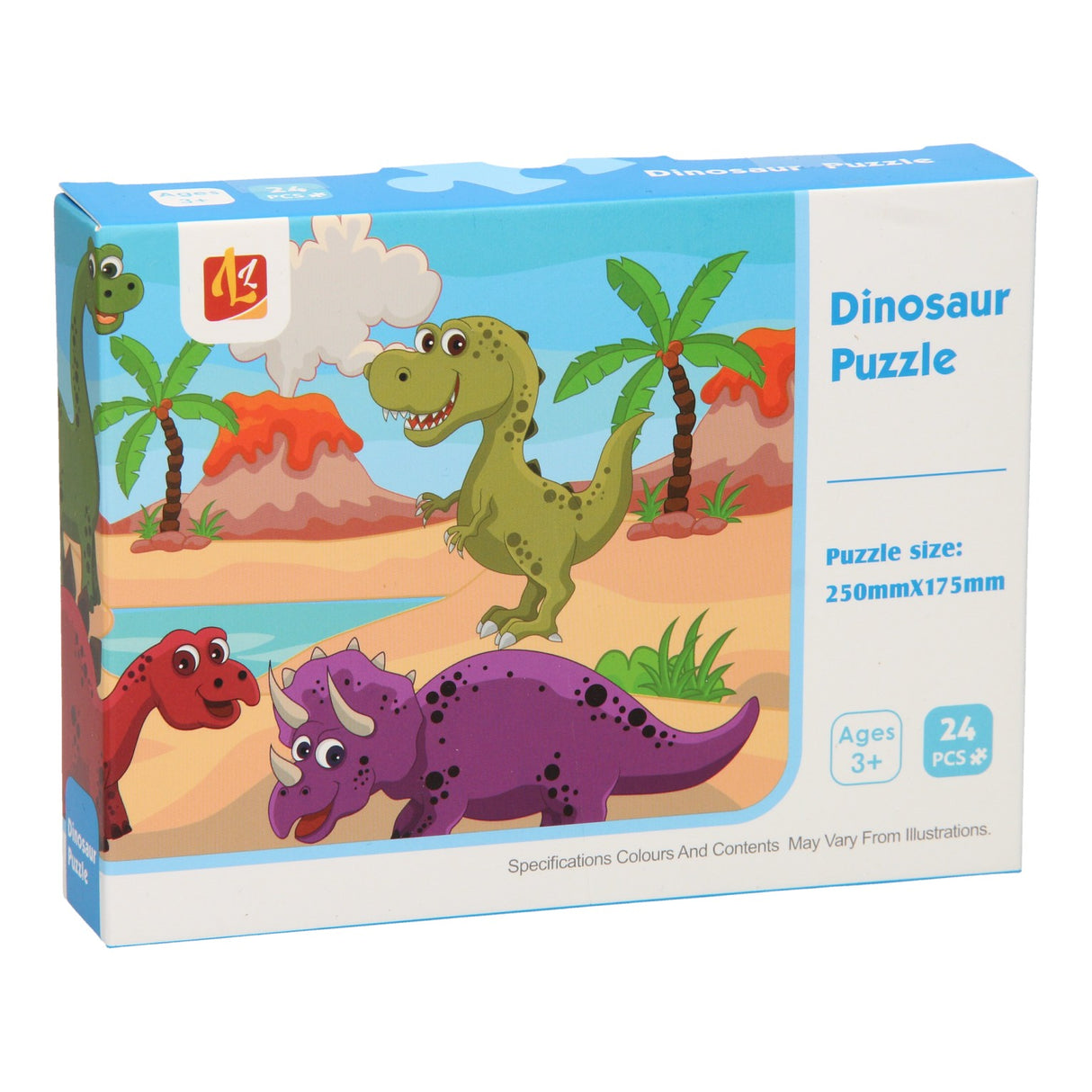 Puslespil dinosaurer, 24 stk.