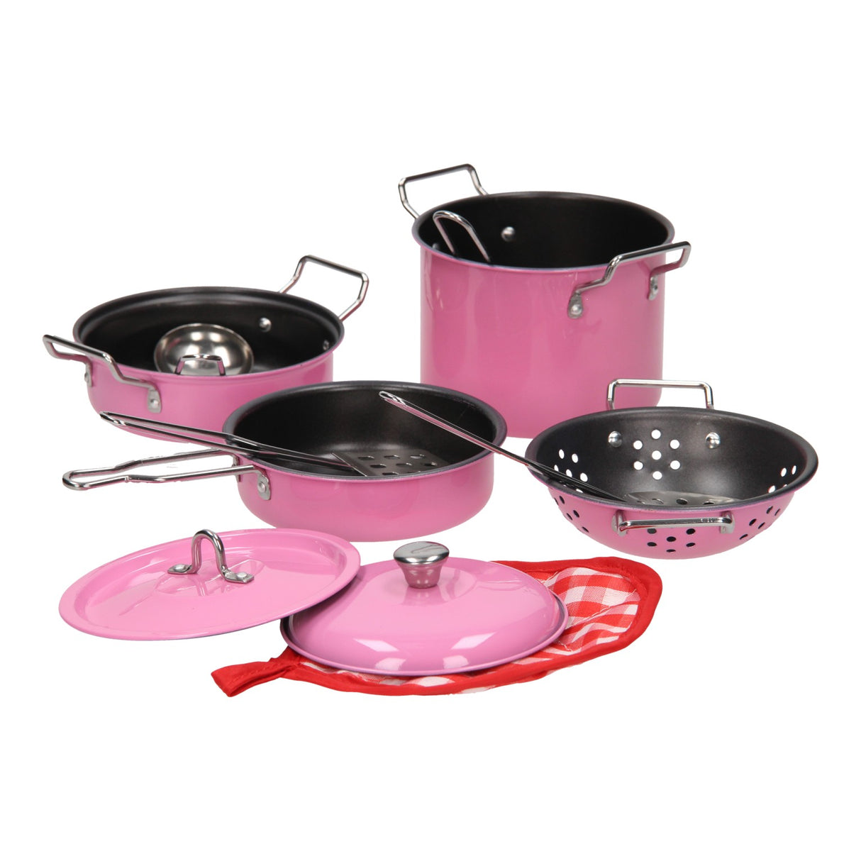 Pink pandesæt, 11 stk.