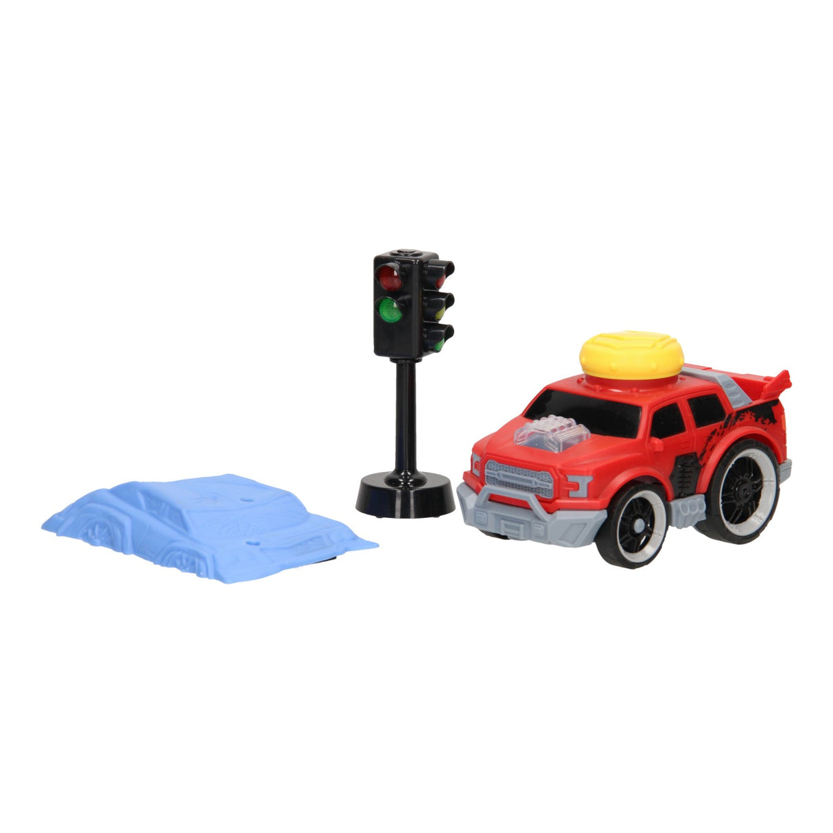 Crash stunt bil sæt - rød