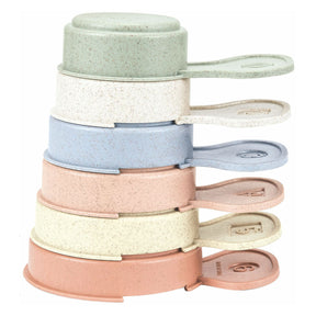 Lobbes stapelbekers met handvat pastel, 6dlg.