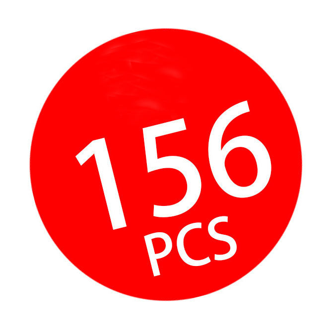 Konstruktionsskemaer i opbevaringsboks, 156 stk.