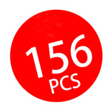 Konstruktionsskemaer i opbevaringsboks, 156 stk.