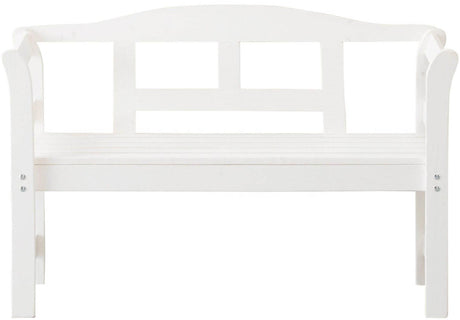 Sens havebænk FSC fyrretræ 113x40x75cm hvid