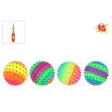 Sol sjov bumsbold regnbue 220gr 21cm 4 assorteret