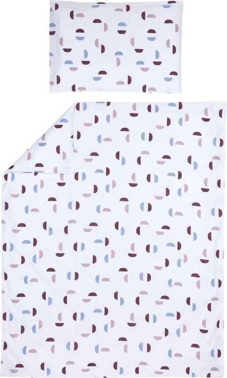 Meyco baby shapes dynebetræk til seng - lilla - 100x135cm
