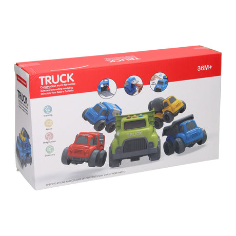 Lobbes toys bv transporter arbejdsbiler med lyd - blå