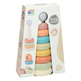 Lobbes legetøj f.eks baby stabletårn pastel