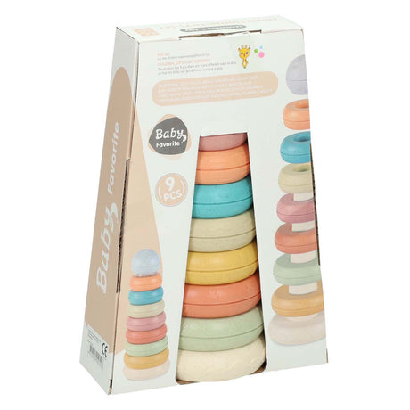 Lobbes legetøj f.eks baby stabletårn pastel