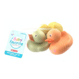 Pastel gummiænder, 3 stk.