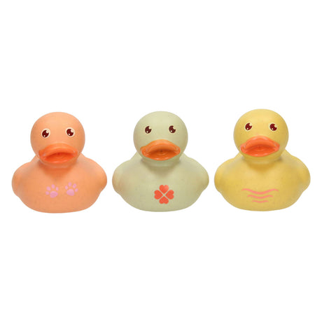 Pastel gummiænder, 3 stk.
