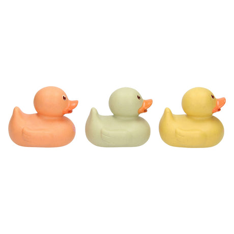 Pastel gummiænder, 3 stk.