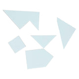 Skum tangram puslespil, 4 stk.