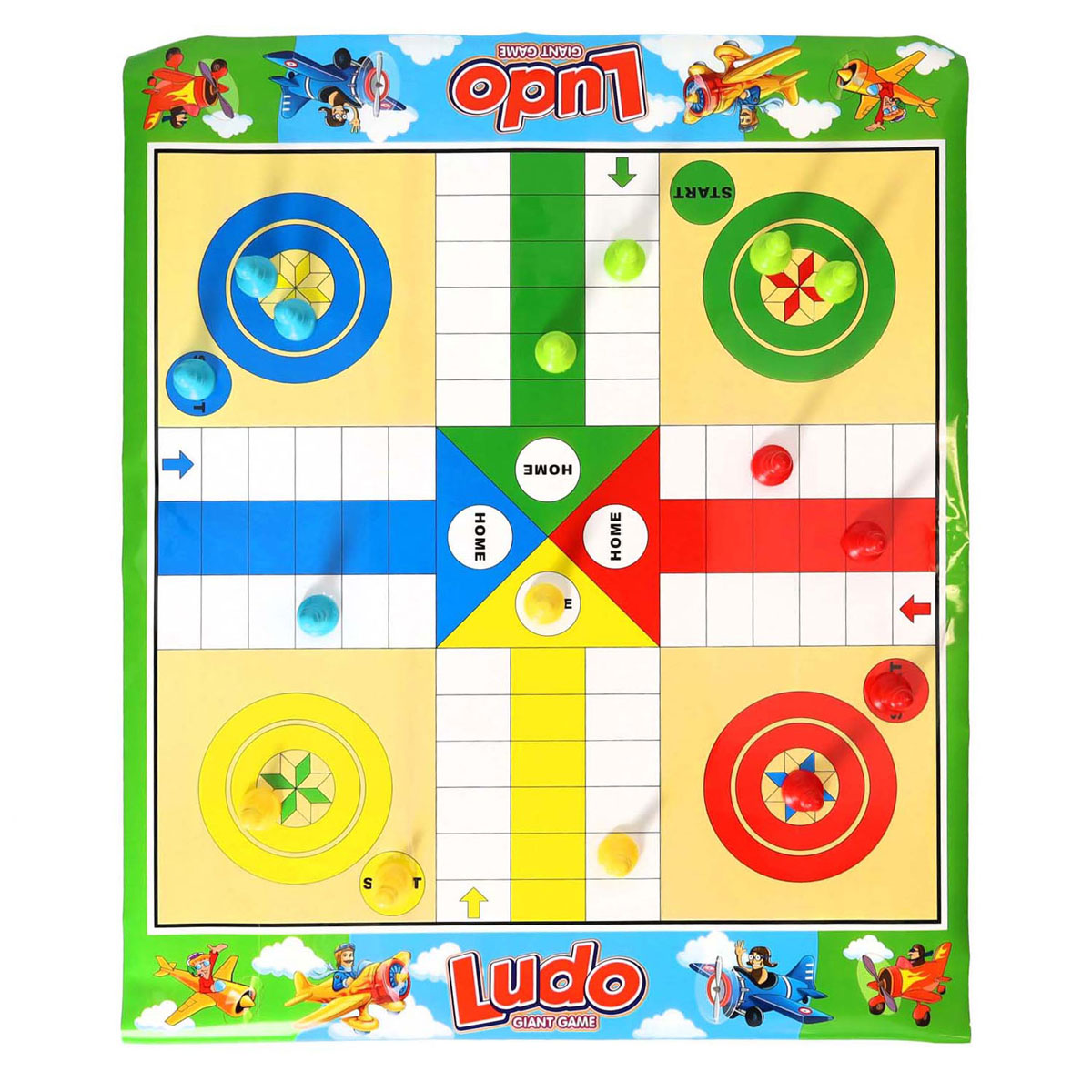 Snakes ludo brætspil dobbeltsidet