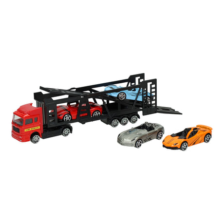 Lobbes toys bv trykstøbt transporter med 4 biler