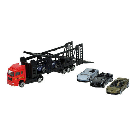 Lobbes toys bv trykstøbt transporter med 4 biler