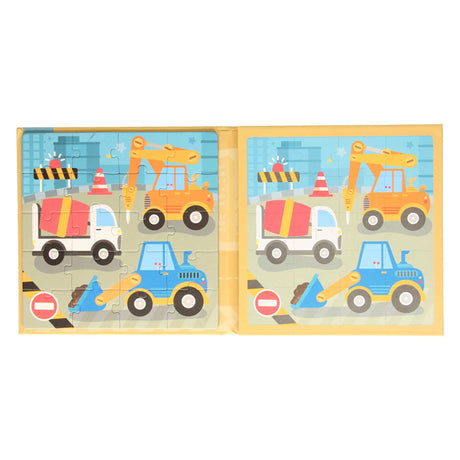 Magnetisch puzzelboek constructie