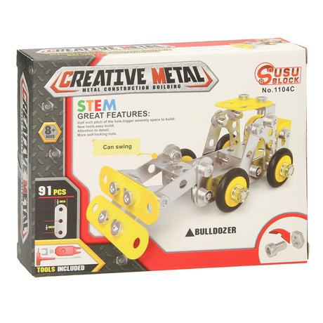 Metalen bouwpakket constructie bulldozer