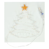 String art juletræ med LED lys