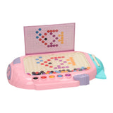 Farveknapper spil med pink magnetisk pen