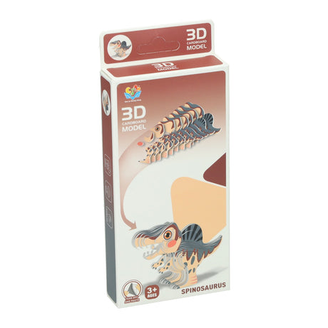 DIY 3D-modelpuslespil - dino
