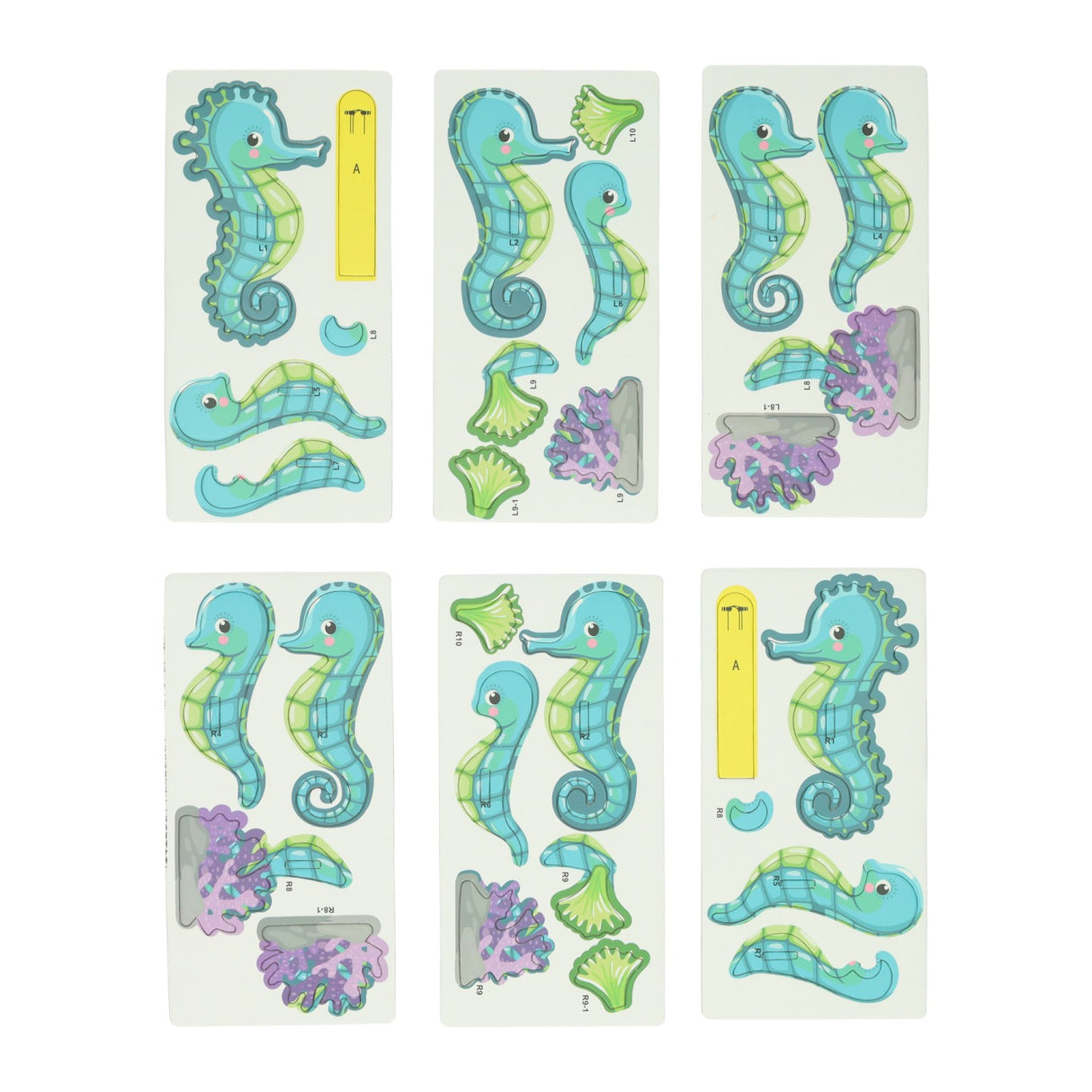 Diy 3d model puzzel - zeepaard