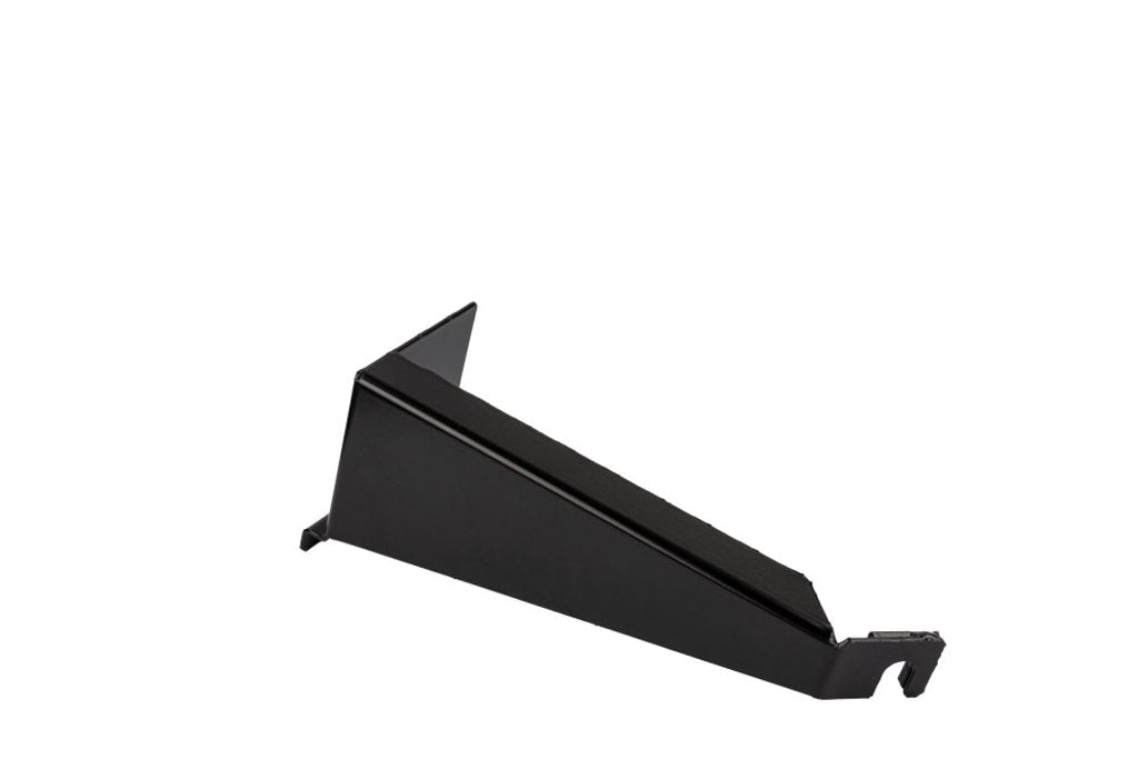 Umærket rackhjulholder RAL9005 sort