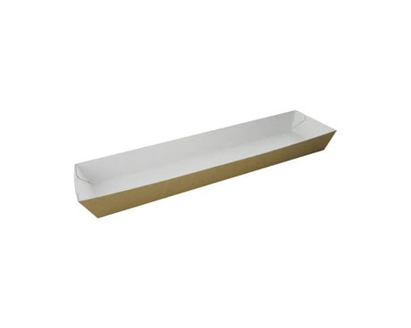 Depa sandwichbakke brun karton 25x6x2,5cm (250 stk.)