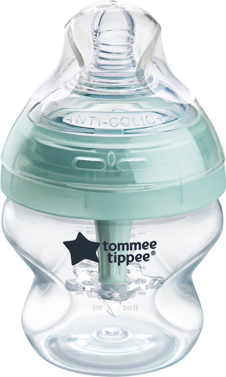 Tommee tippee avanceret anti-kolik sutteflaske - sæt med 1 x 150 ml sutteflaske - lav flowhastighed 0m+