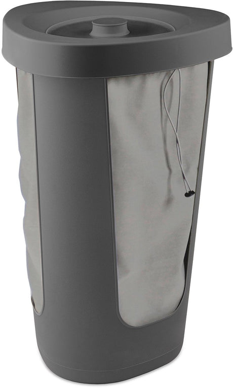Rotho fabu pantflaskeboks -50 liter - inkl. 2 vaskbare inderposer - nemme at transportere - antracit
