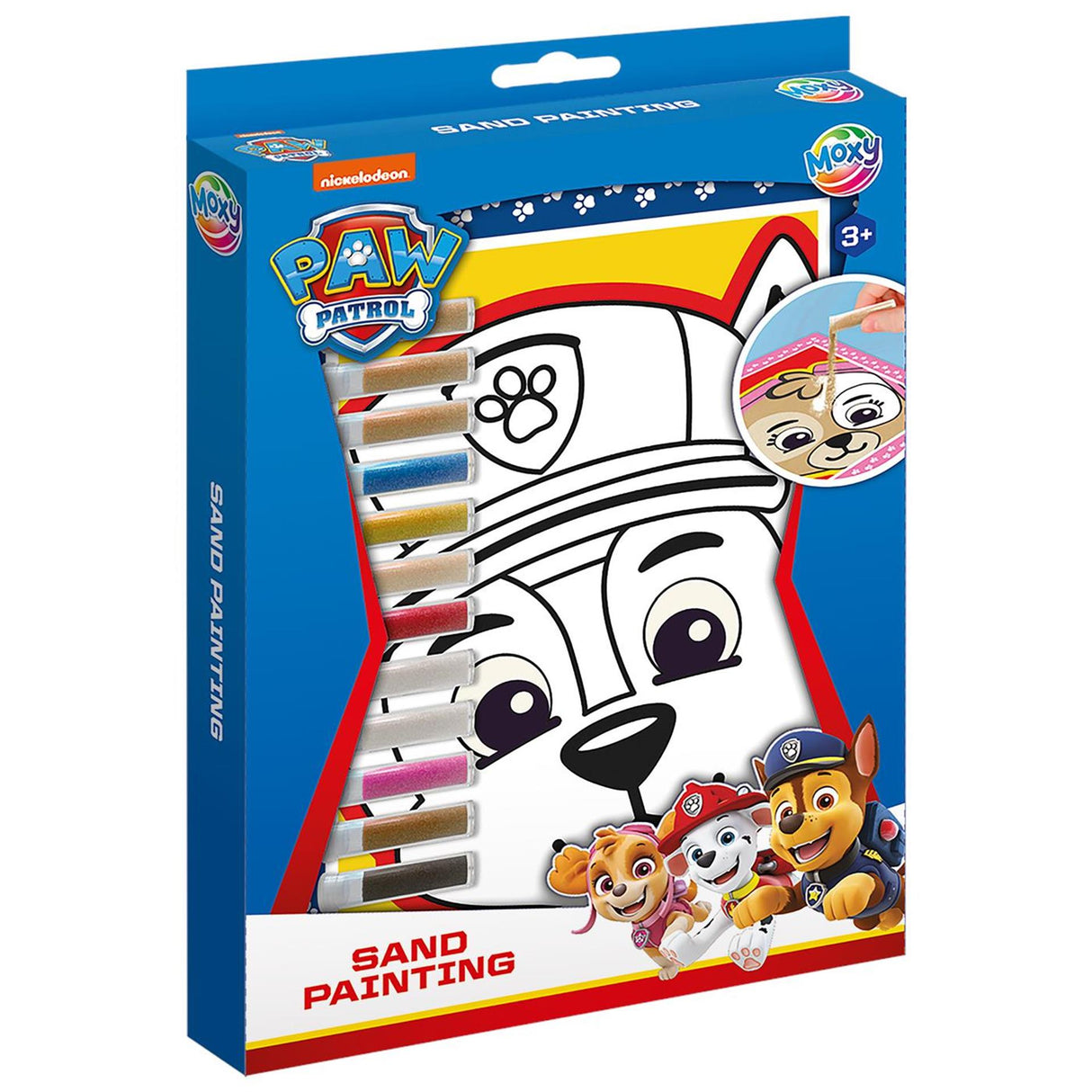 Moxy paw patrulje sandmalerier