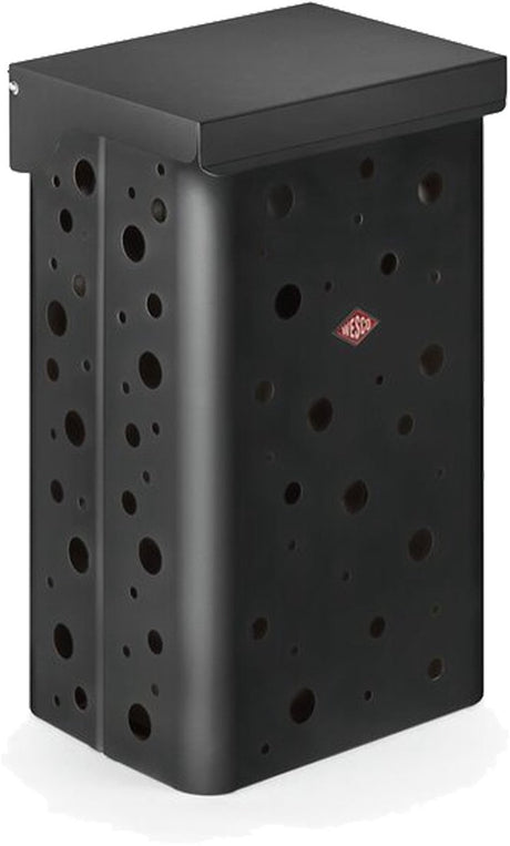 Wesco vasketøjskurv duo 1 med indsats | 64 liter | duo vaskeboks (2x32 liter) | metal - mat grafit | vaskekurv