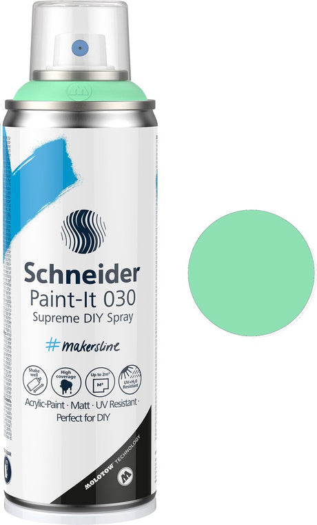 Schneider papirvarer schneider spraymaling - paint-it 030 - DIY spraymaling - akrylmaling - 200ml - lysegrøn - s-ml03052044
