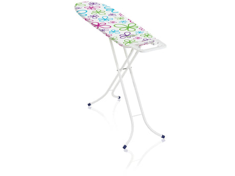 Leifheit strygebræt classic s basic - 110 x 30 cm strygeflade - hvid - pink - blå