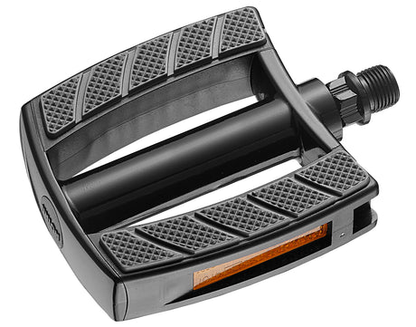 Marwi-pedaler til E-cykel SP-828 Aluminium Sandblok-sort sort (arbejdspladsemballage)