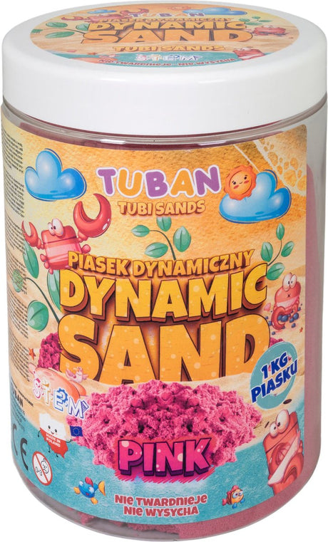 Tuban - dynamisk sand - legesand - pink 1 kg