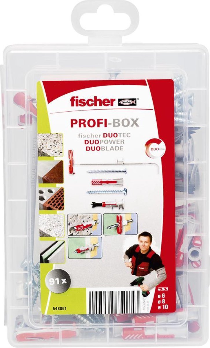 Fischer profi-box duolin stik med skruer