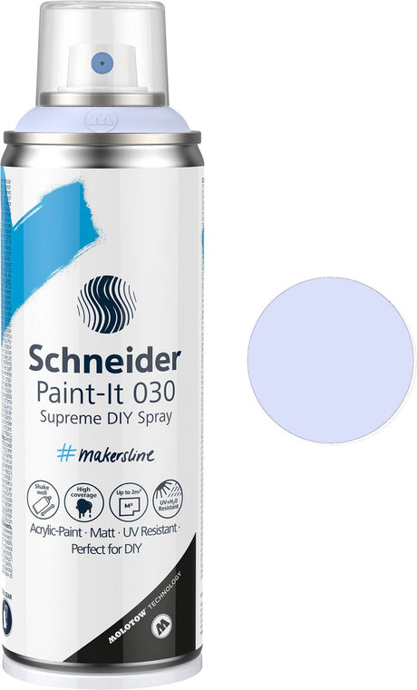 Schneider papirvarer schneider spraydåsemaling - paint-it 030 - gør-det-selv spraymaling - akrylmaling - 200ml - lys lavendel - s-ml03052139