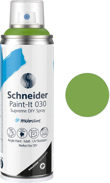 Schneider papirvarer schneider spraymaling - paint-it 030 - DIY spraymaling - akrylmaling - 200ml - grøn - s-ml03050052