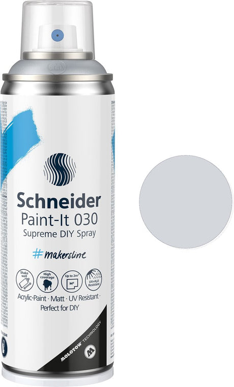 Schneider papirvarer schneider spraymaling - paint-it 030 - DIY spraymaling - akrylmaling - 200ml - sølv metallic - s-ml03051007